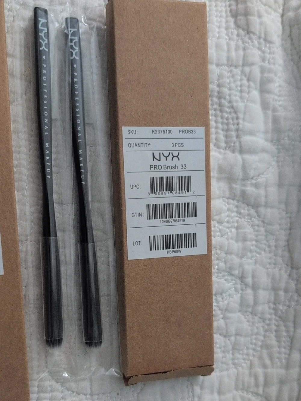 New In Box NYX Black Makeup Brushes Lot- 14 Brushes